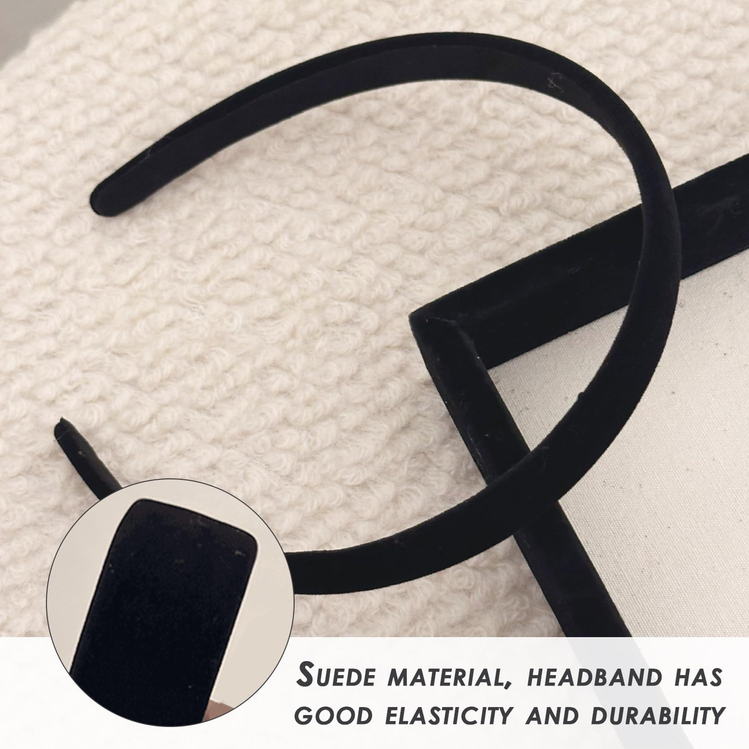 Pack of 2 Velvet Headbands, 2 Pieces Hair Pins, Girls Headband Decoration, Clothing Accessories, Hair Accessories, Simple and Fashionable Hair Bands, Headband Jewellery image number 1