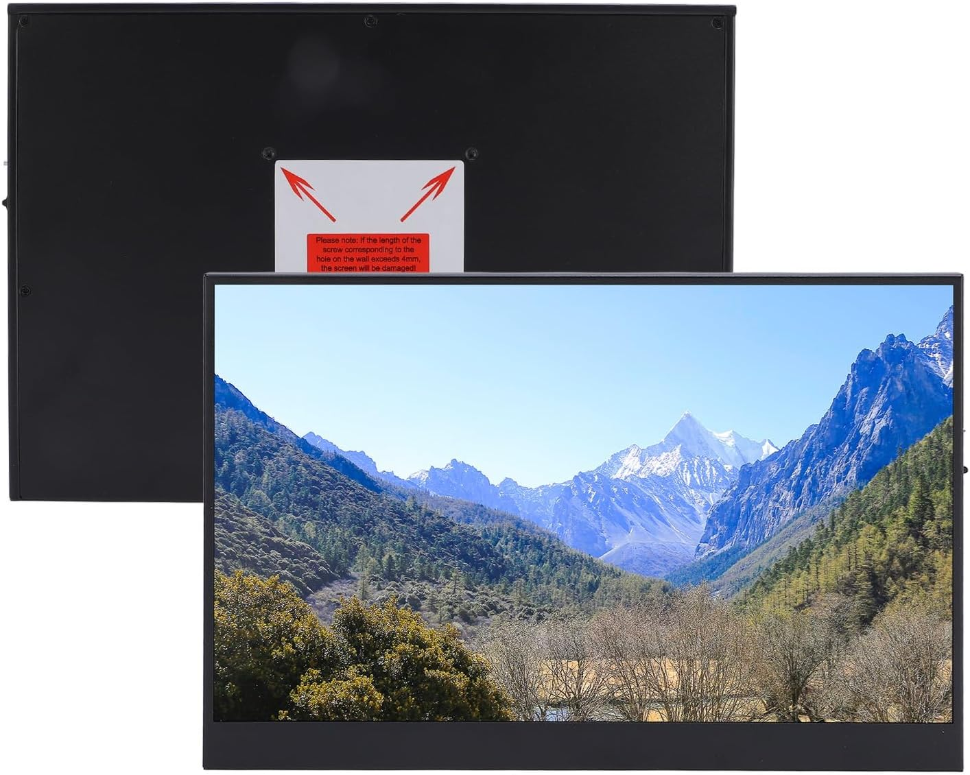 12 Inch Portable Laptop Display Screen, 1920X1200 185PPI RGB 60Hz Mini Display Speaker Double Screen Expansion for PC, OS X, Switch image number 3