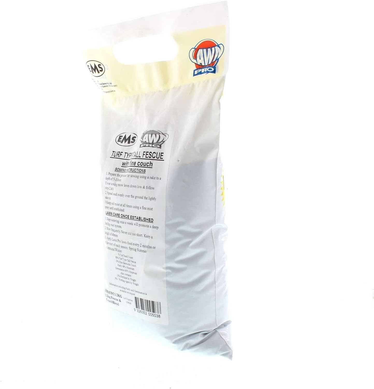 Tall Fescue with Fine Bermuda Couch Grass 1.2Kg Sows 38Sqm image number 3