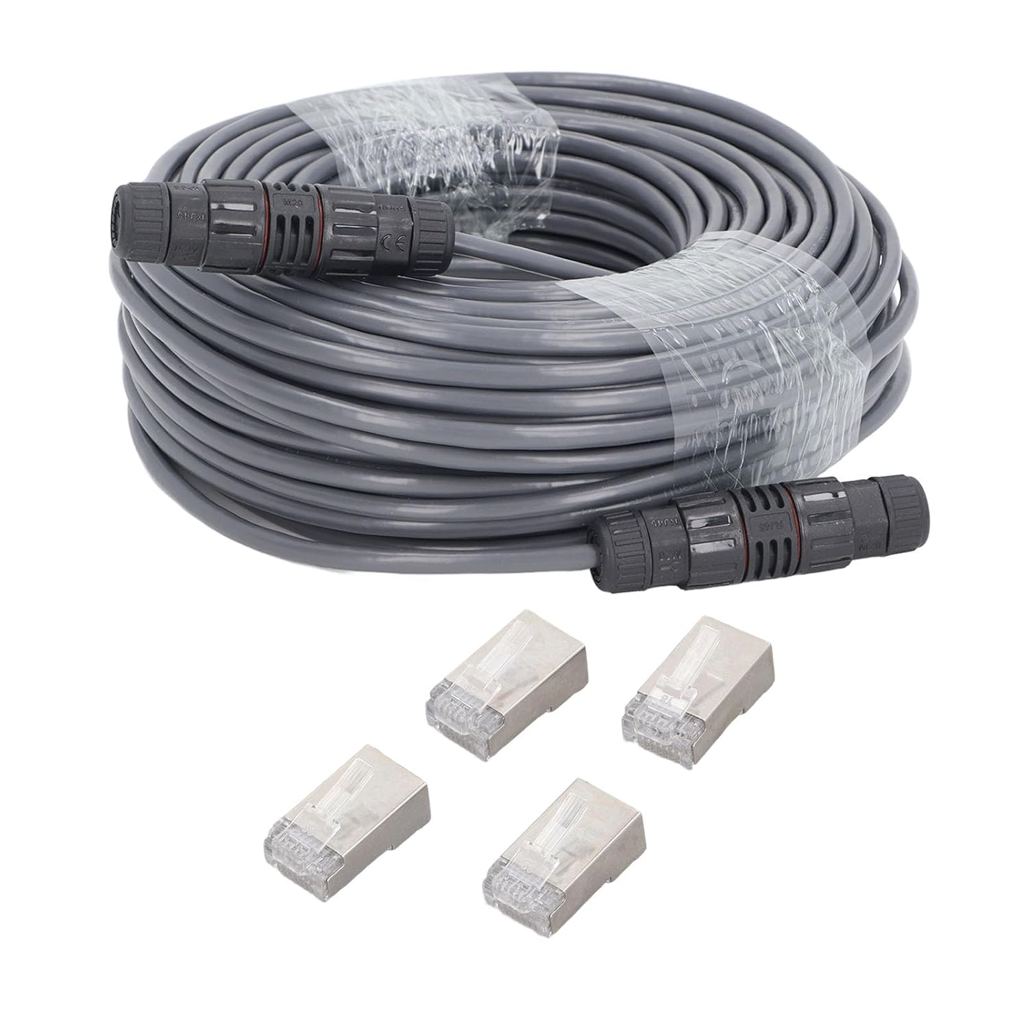 150FT for Cable Extension & Repair Kit, IP68 Waterproof Replacement Cable, Extension to 225Ft, Oxygen Copper Replacement Cable Extender Support 1000M Protocol image number 3