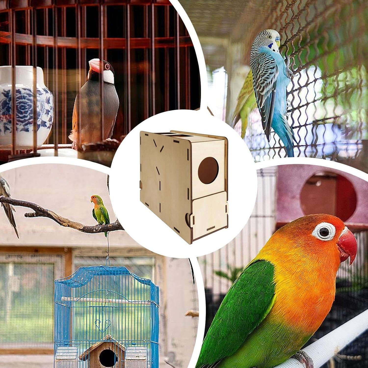 Blown Shell Separator - Adjustable Grain Winnower Machine Grain Splitter Machine,Chaff Blowing Machine Practical Bird Food Skin Blower for Millet Grains image number 1