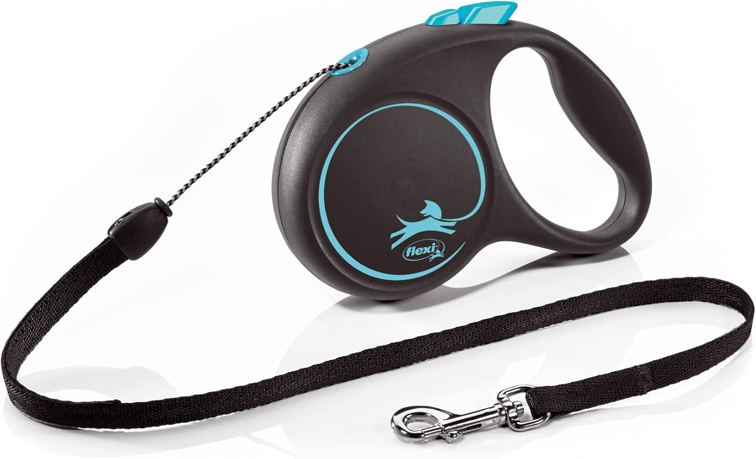 Flexi Black Design Cord Blue Small 5M Retractable Dog Leash/Lead for Dogs up to 12Kgs/26Lbs image number 3