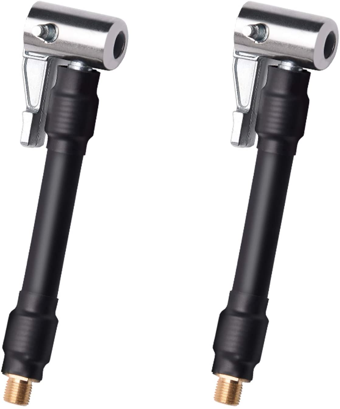 2Pcs Inflator Hose Adapter - Convert Twist on to Lock on Connection, Locking Chuck with Hose and Standard Tire Valve Fine Thread image number 5