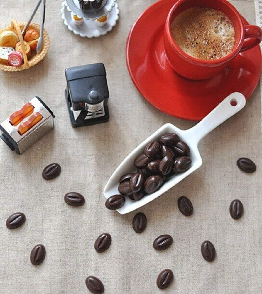 Onwon 4 X 55 Mini Coffee Beans Chocolate Mold Candy Ice Cube Jelly DIY Cake Decoration Food-Grade Silicone Bakeware Mould Baking Molds image number 2