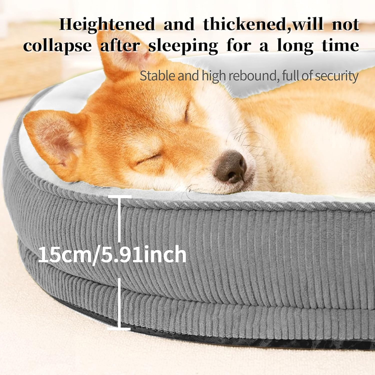 Washable Dog Bed,Dog Bed Large,Comfy Kennel Pad Anti-Slip Pet Sleeping Mat Fordog Beds Large Sized Dog,Dog Medium Size,Big Waterproof Couch Pet Bed 95 X 75CM image number 2