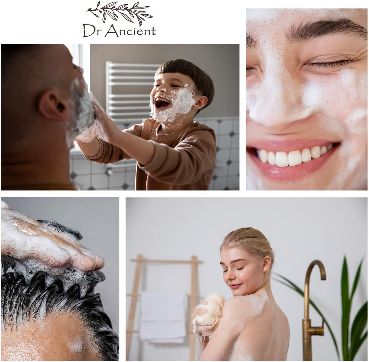 Dr.Ancient Sulphur Soap Bar Organic Natural Vegan Traditional Handmade Antique - Antibacterial, Effective for Acne - Absolutely No Chemicals! Pure Natural Soap! image number 4