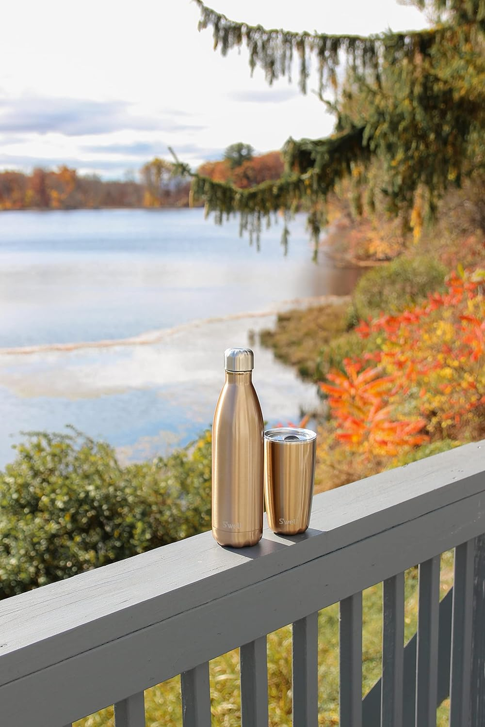 S'Well Vacuum Insulated Water Bottle, Pyrite, 500 Ml Capacity image number 3