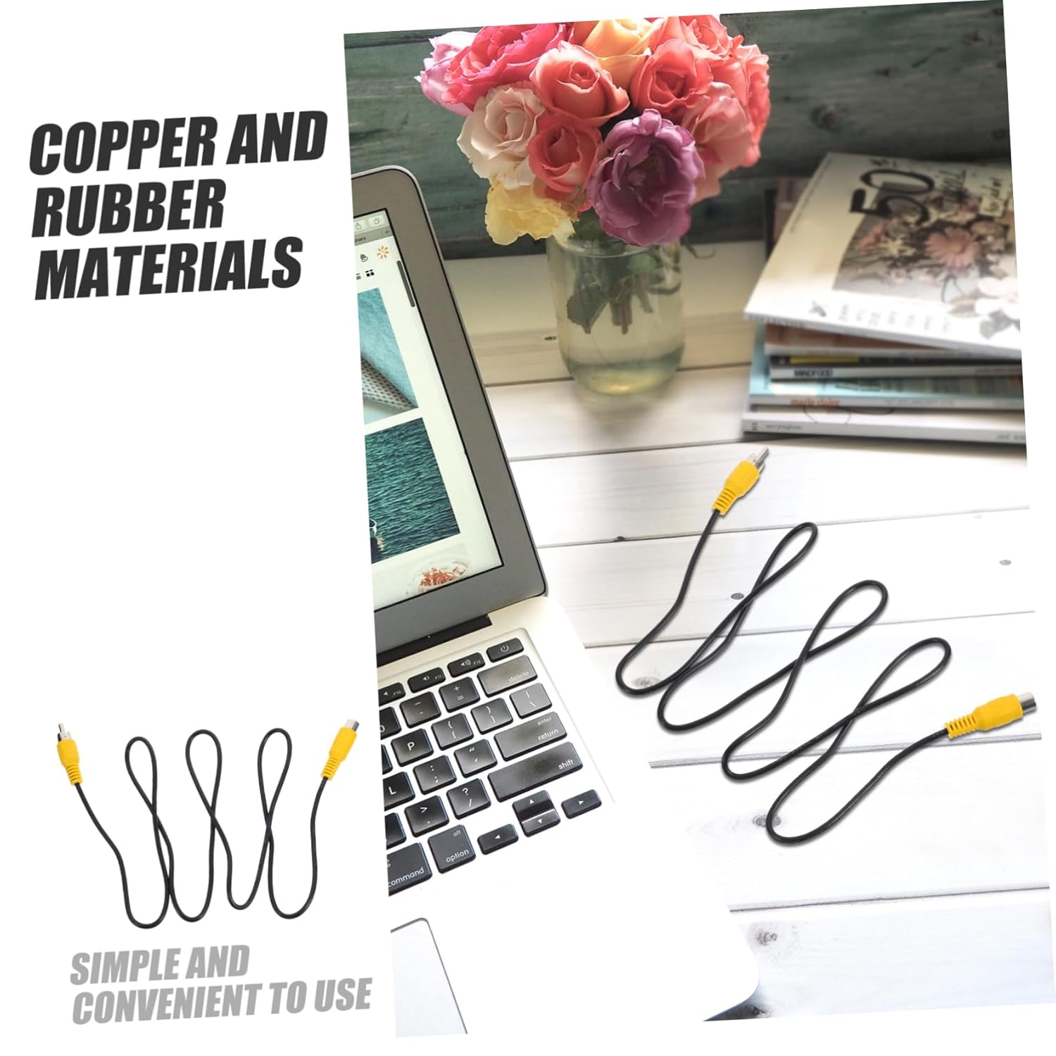 DOITOOL RCA Audio Extension Cable Male to Female for and Home Entertainment Setups for Reliable Connection image number 2