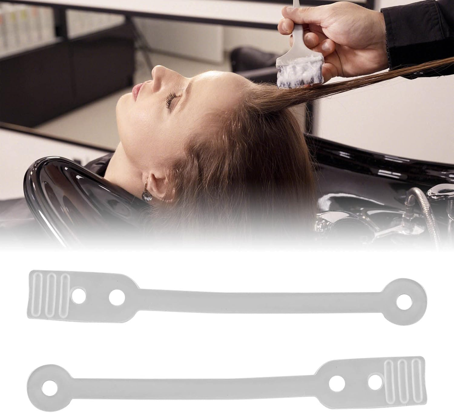 Hair Rollers Elastic Band, Pack of 50, Wavy Curler Silicone Band for Hairdressing Salon