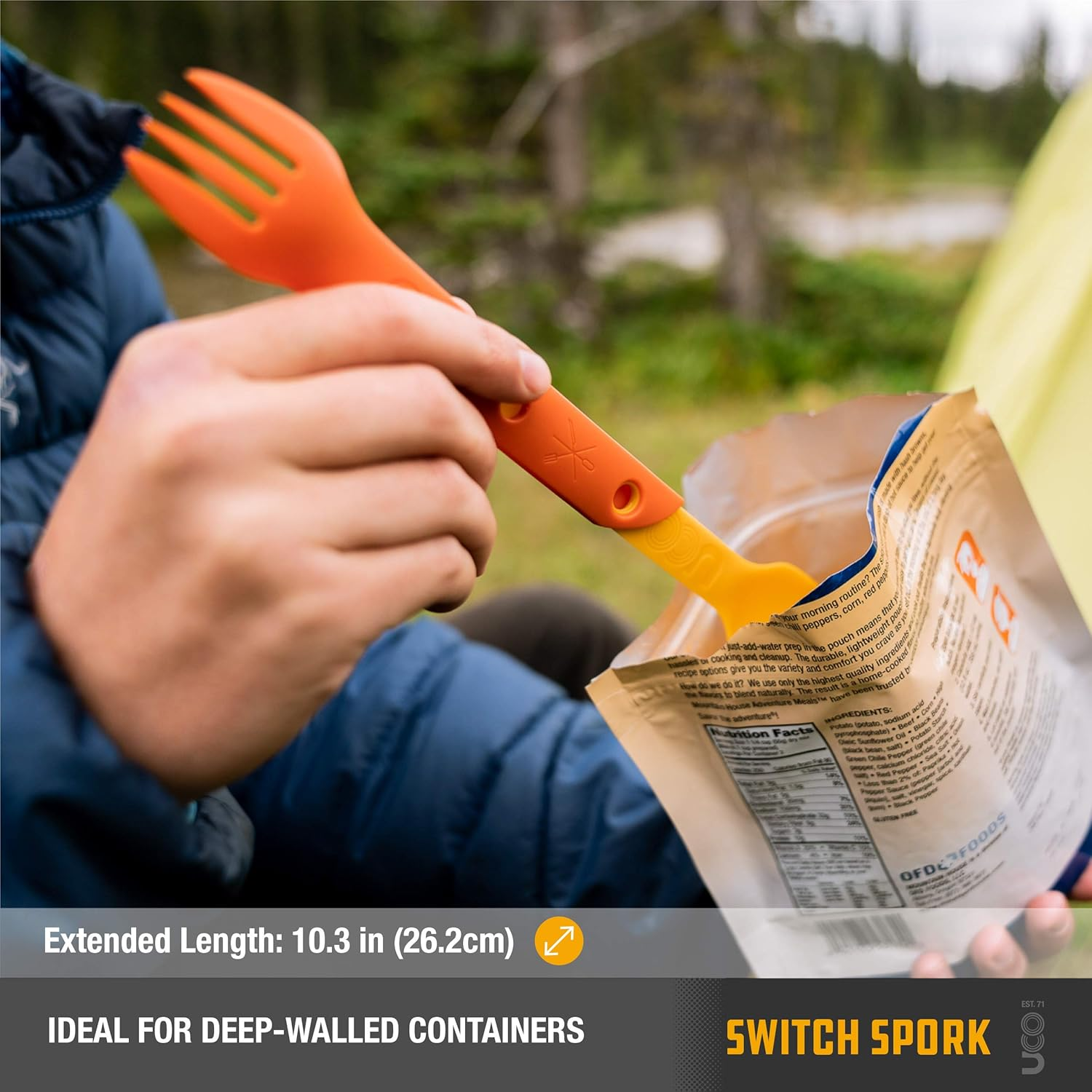 UCO Switch Spork 2-Piece Integrated Camping Utensil Set image number 3