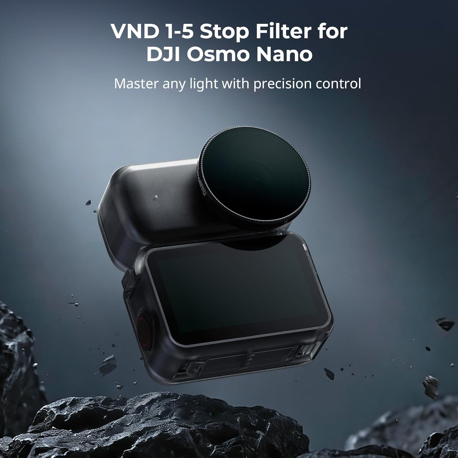 Smallrig VND 1-5 Stop Filter for DJI Osmo Nano,Variable ND2-ND32 Filter,Adjustable ND Filter,Multicoated HD Optical Glass,Complete Package with Cleaning Cloth & Storage Case - 5788 image number 1
