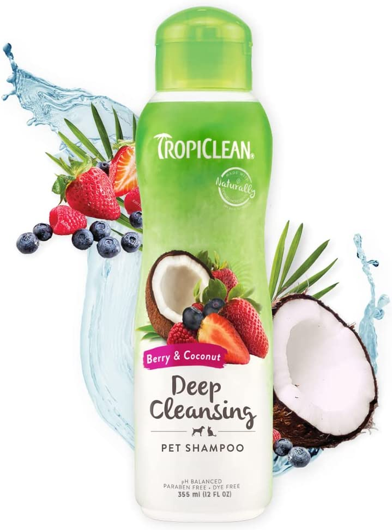 Tropiclean Berry and Coconut Deep Cleansing Dog Shampoo 355Ml image number 4