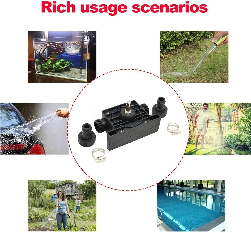 Mini Portable Electric Drill Pump: Self-Priming Hand Liquid Transfer Pumps for Diesels Oil Fluid Water Quick Speed image number 5