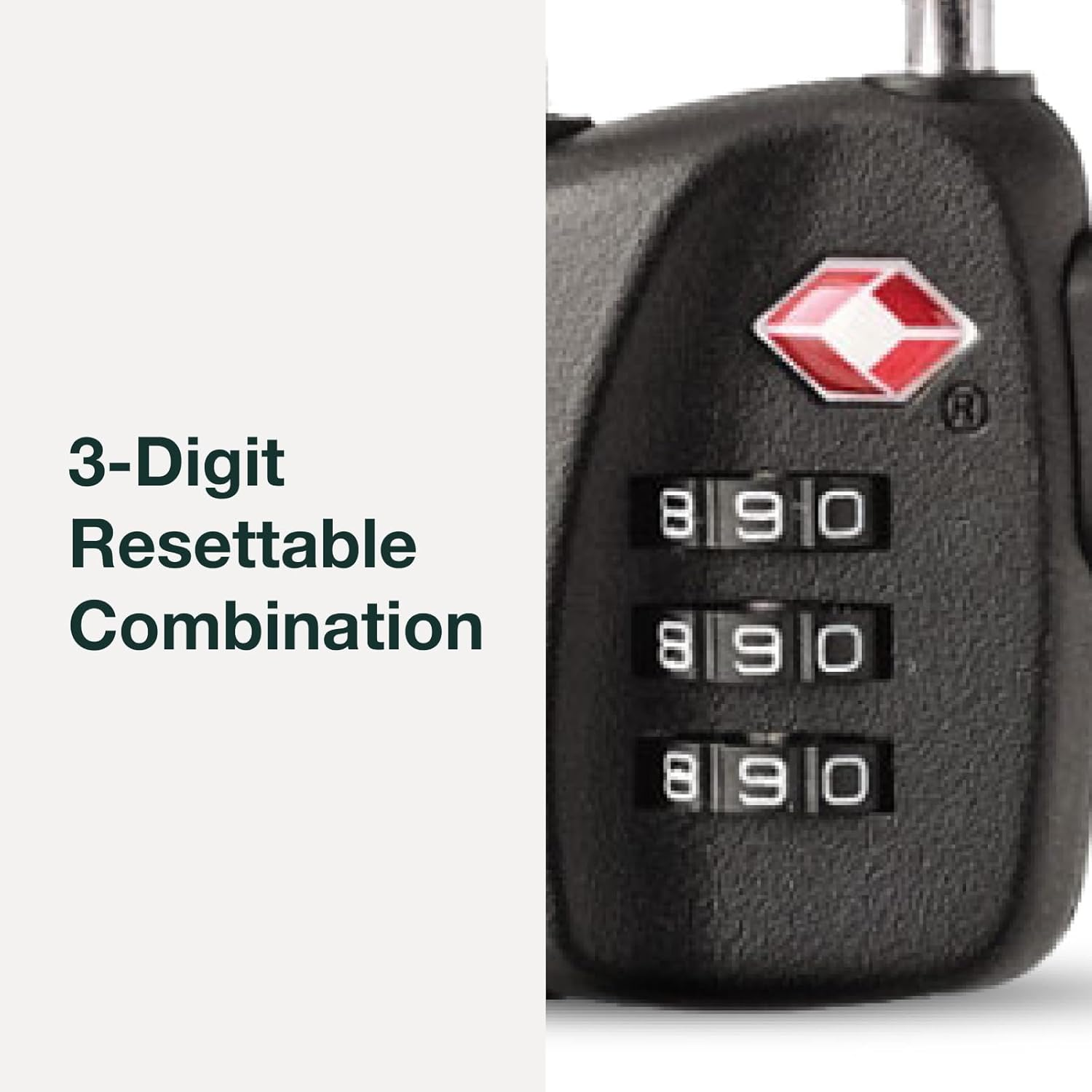 Osprey Europe TSA 3 Dial Cable Lock Unisex Black - O/S image number 5