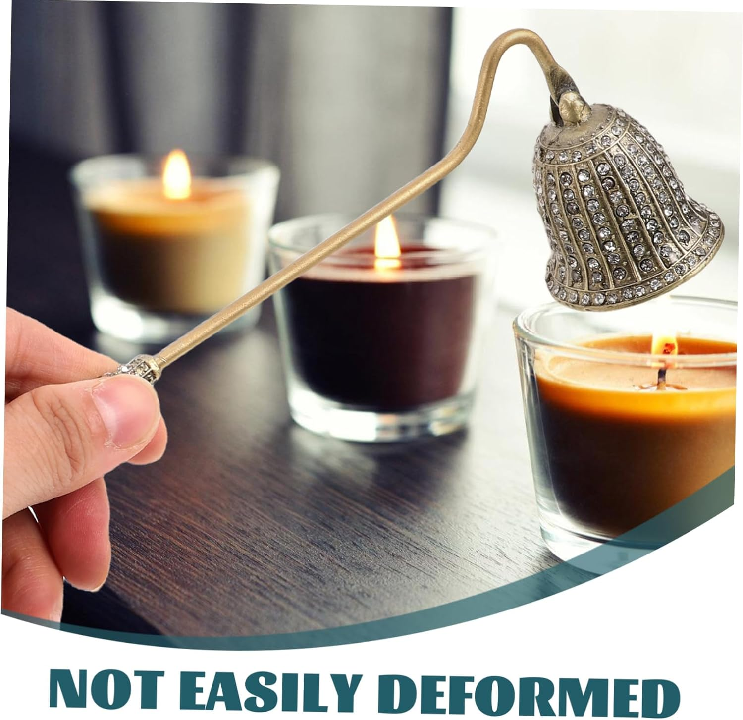 BAZEITFLOW Vintage Candle Extinguisher Tool Elegant European Design Flame Snuffer for Aromatherapy Handheld Safety Device for Home Hotels Restaurants Candle Accessories image number 2