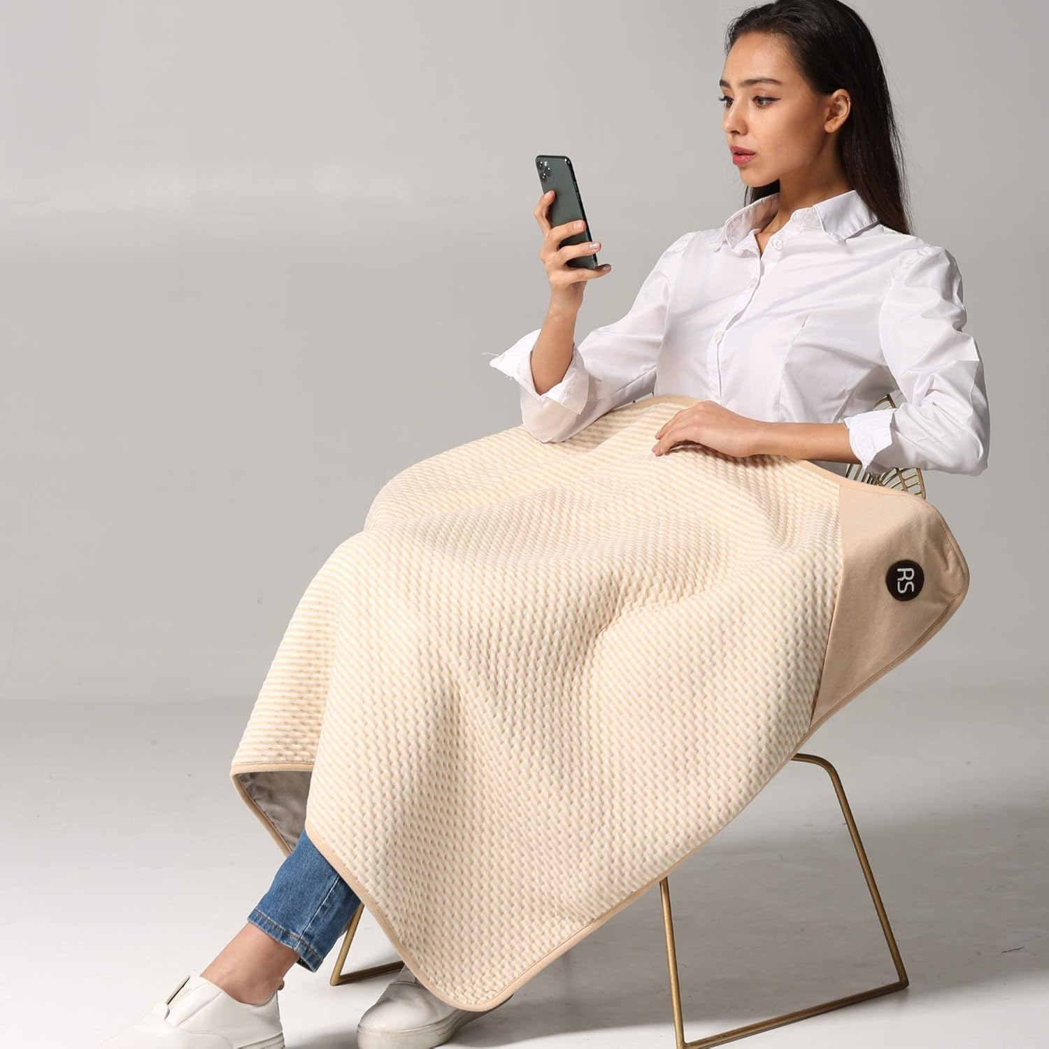 Radia Smart &reg; 5G Anti-Radiation & EMF Protection Large Blanket, Organic Cotton Radiation Shielding for Pregnancy, Babies, Maternity, Children, Infants - 90 X 110 Cm image number 5
