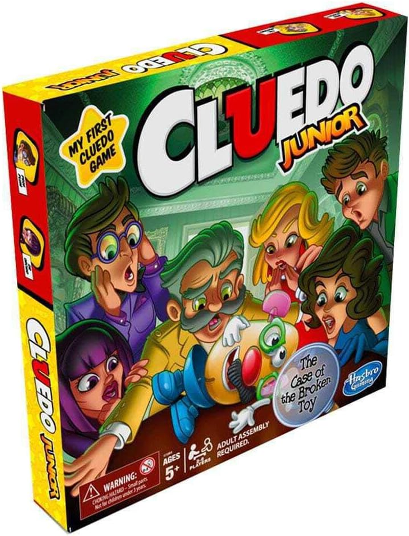 Hasbro Cluedo Junior - Classic Mystery Board Game for Younger Kids - Case of the Broken Toy - 2-6 Players - Kids Board Games and Toys for Kids - Boys and Girls - Ages 5+ image number 1