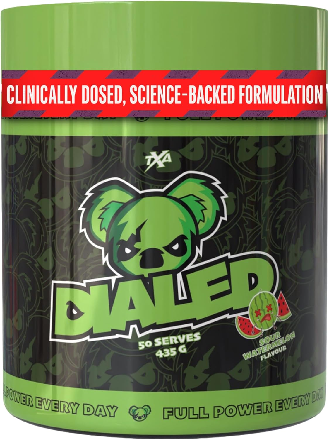 The X Athletics OG Dialed Pre Workout, Sour Watermelon, 50 Serves image number 3