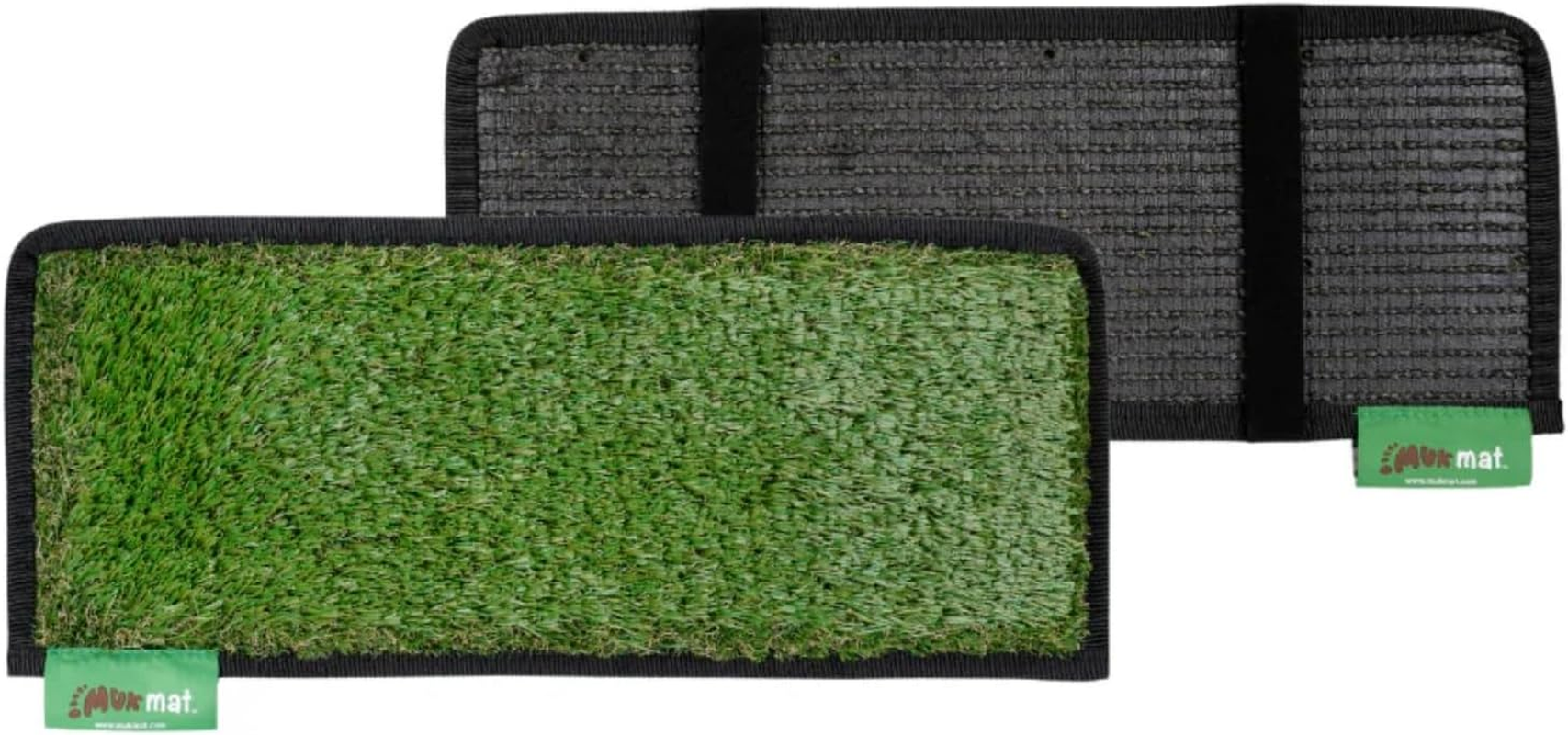 Muk Mat Pull Out Step Artificial Grass Mat, Premium Door Mat, for Caravan, Effective Dirt Trap, Weatherproof, Soft, Easy to Clean, Travel Essential, High Traffic Use, Durable, 51 X 20 Cm, Dark Grey