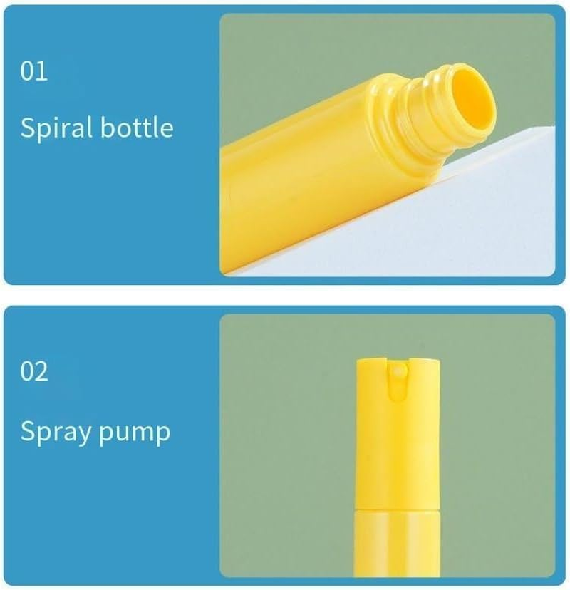 Travel Spray Bottle 4Pcs 30 Ml Leak Proof Fine Spray Bottle Plastic Refillable Spray Bottles for Perfume, Toner, Facial and Hair Mist ﻿