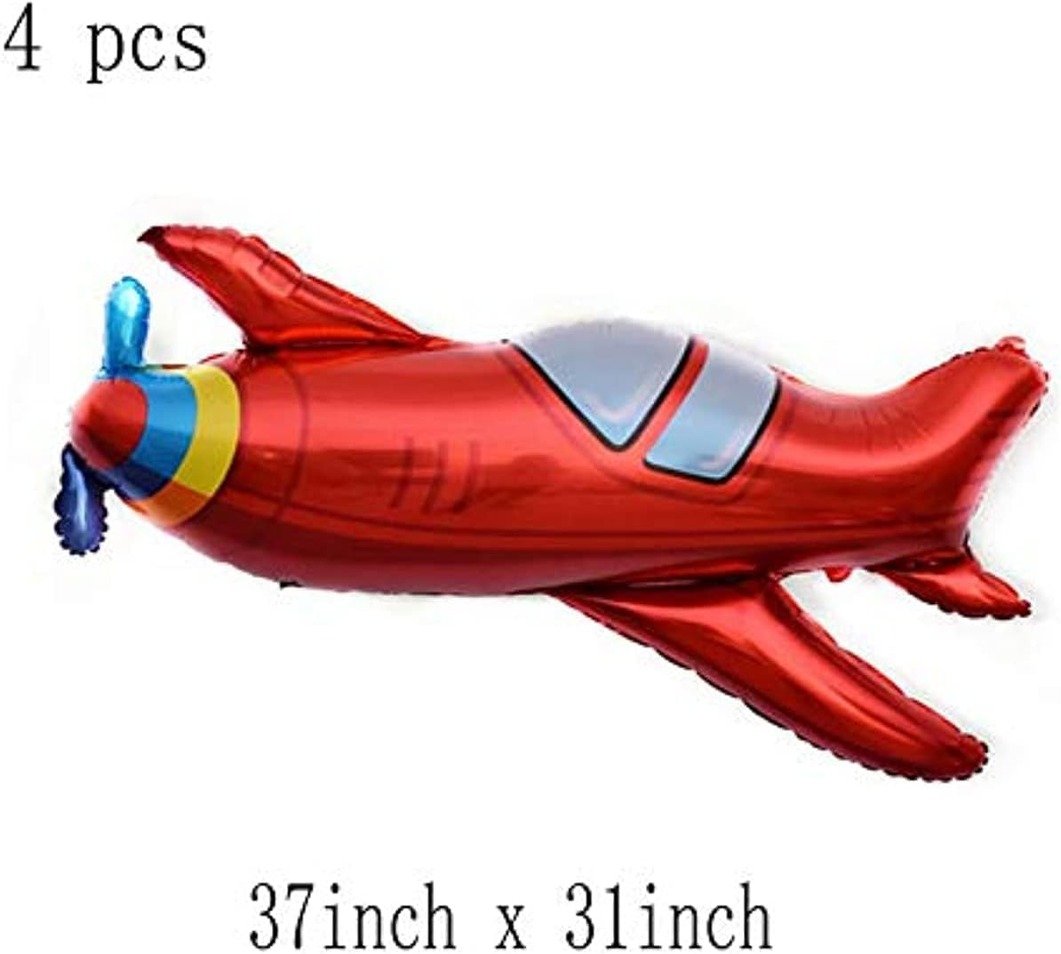 Cartoon Construction Foil Balloon Kids Boys Gifts Birthday Baby Shower Party Decorations (Airplane) - Vintage Car image number 5