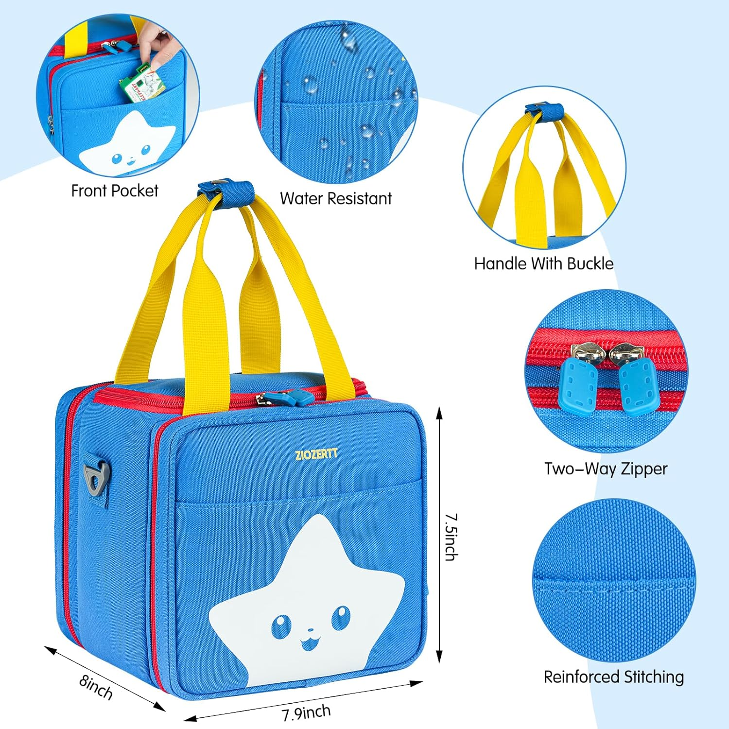 ZIOZERTT Carrying Case Compatible with Little Tikes Story Dream Machine Books Starter Set,Portable Storage Bag for Story Books and Character with Handle and Shoulder Strap,Case Only image number 1