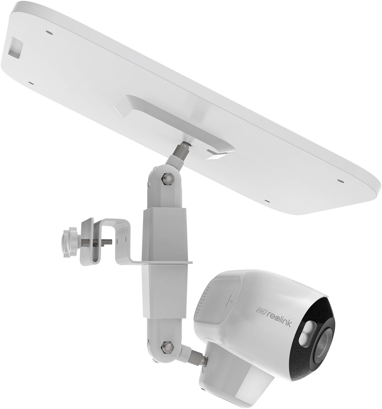 TIUIHU 2 in 1 Camera Gutter Mount for Reolink Argus 4 Pro/Argus 3 Pro/Argus 3 Ultra/Argus Eco Ultra Solar Surveillance Camera Outdoor Battery image number 4