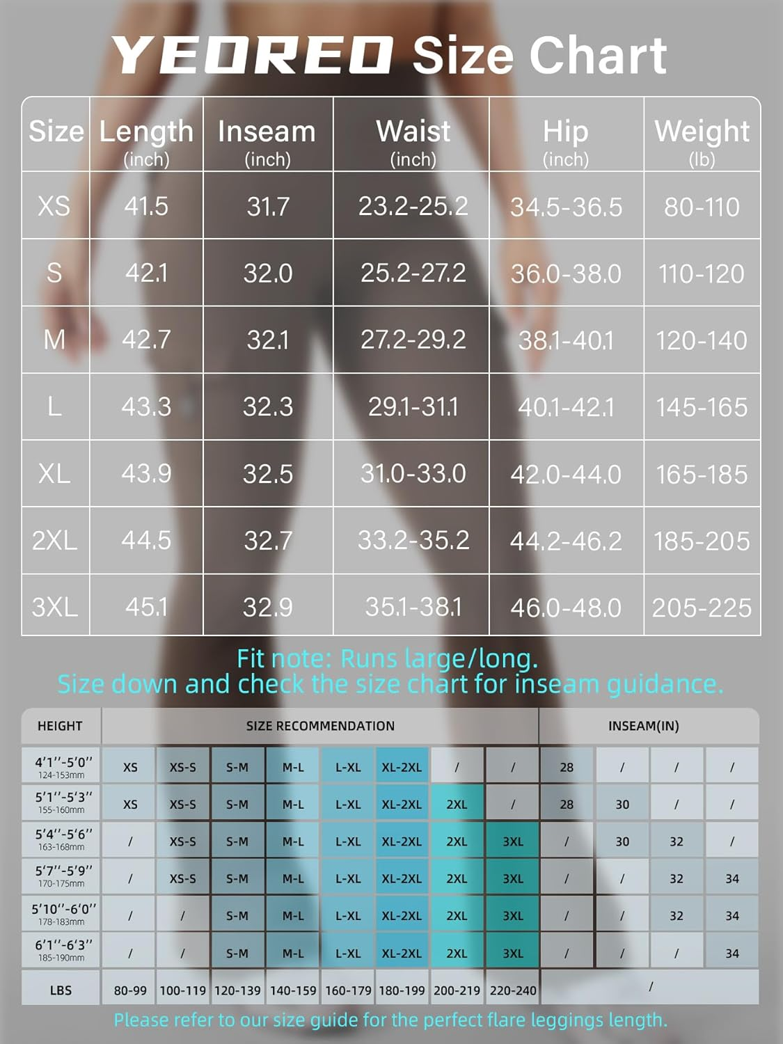 YEOREO Women Workout Flare Leggings with Pockets Hidden Scrunch High Waisted Cargo Gym Yoga Leggings Coffee image number 5