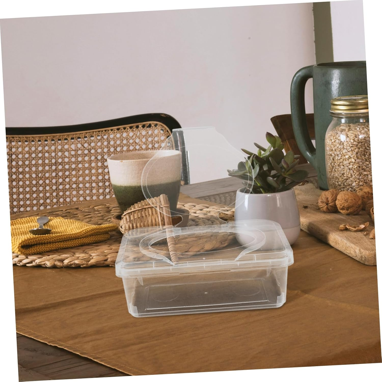 Tissue Dispenser Refillable Wipes Box Design for Facial Tissue Storage