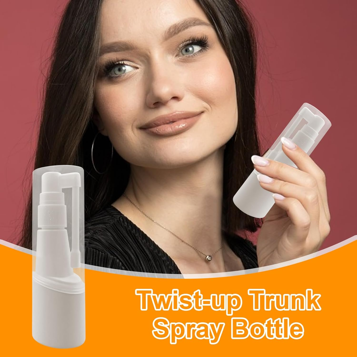 Kivrimlarv Water Spray Bottle, Orals and Nasal Sprayer, Refillable Fine Mist Atomizer, Rotatable Nozzle Design, Compact Leakproof Build, 50Ml Clear Bottle, Pe Material, 1.54X1.54X4.92In image number 6