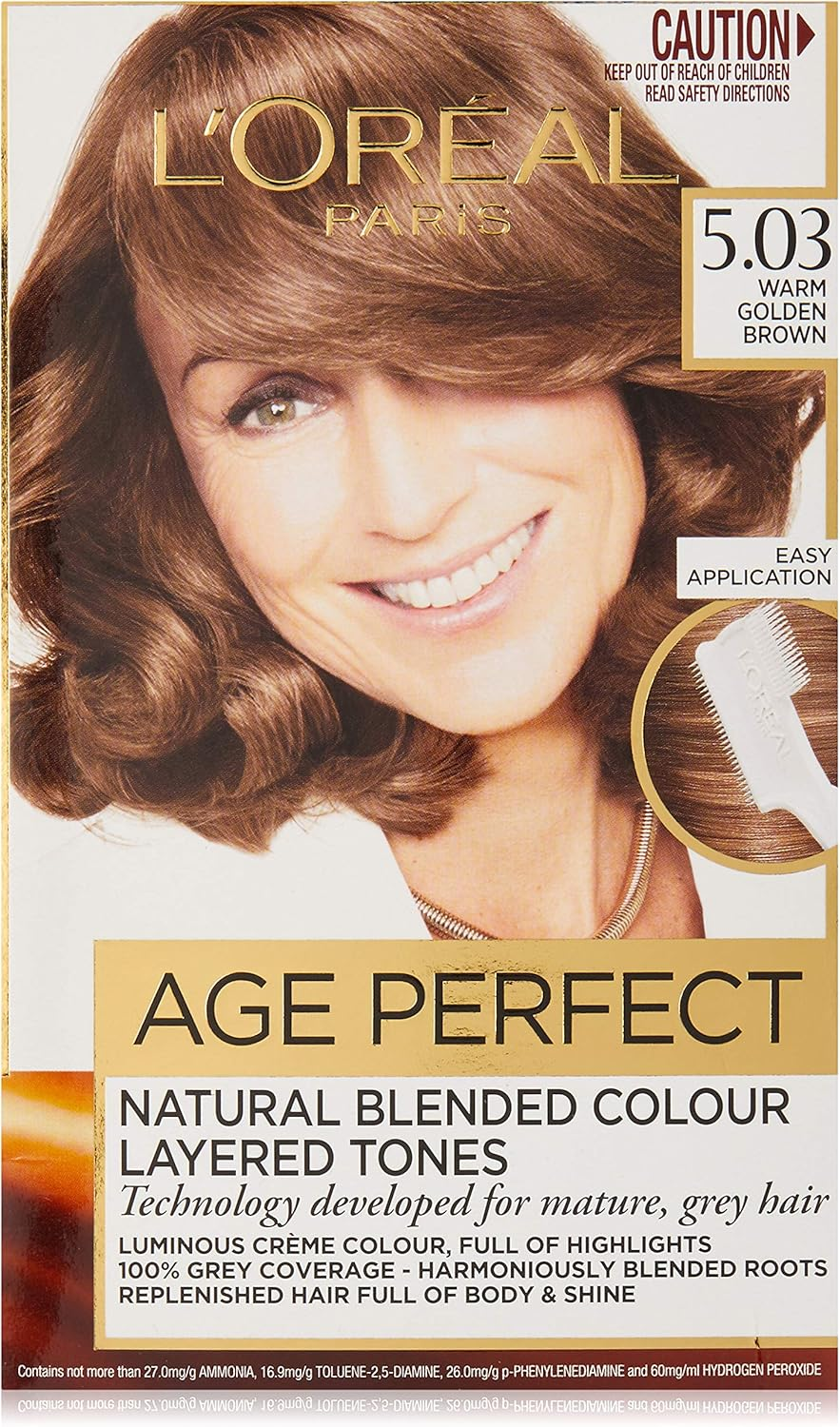 L'Or&eacute;al Paris Excellence Age Perfect Permanent Hair Colour - 7.32 Dark Gold Rose Blonde (Natural Blended Colour) image number 5
