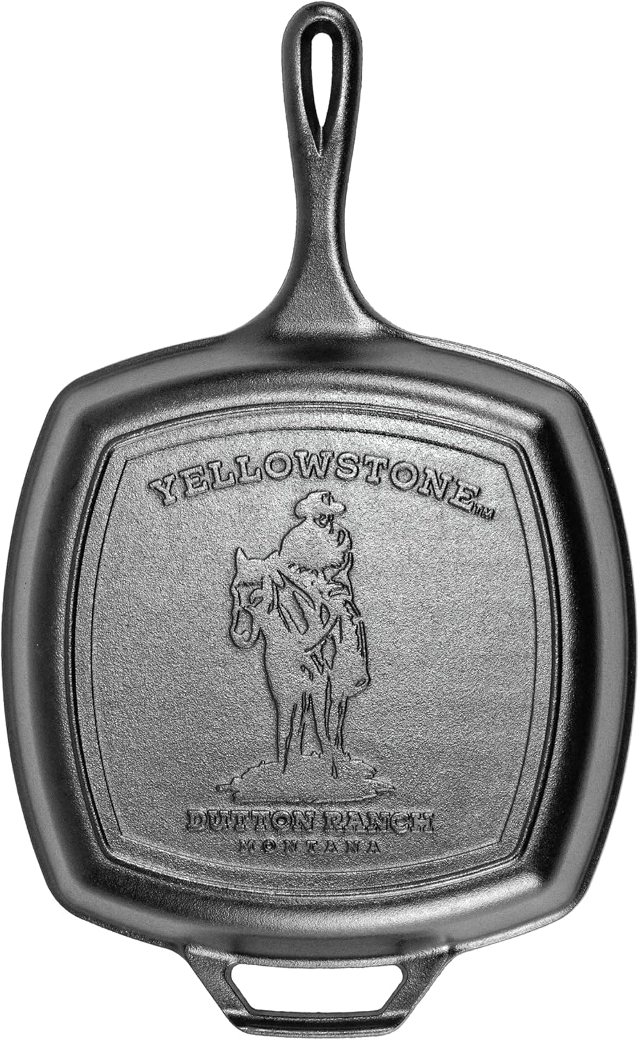 Lodge Yellowstone - 10.5" Square Grill Pan, Cowboy on Horseback image number 3