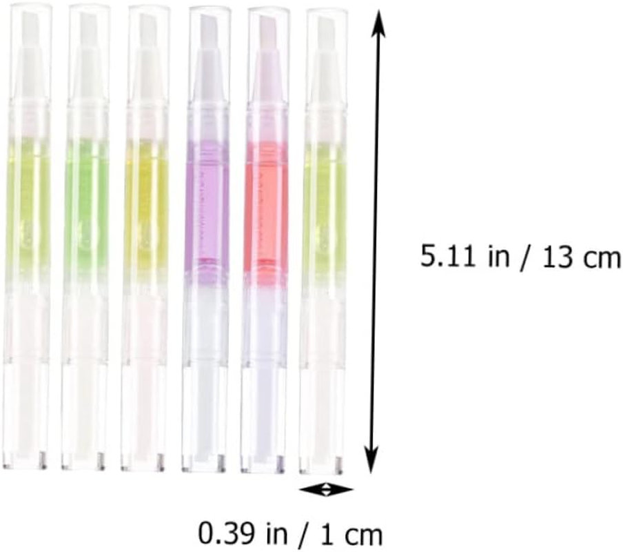 FOYTOKI 6Pcs Nail Growth Serum Pen Organic Nail Serum Cuticle Oil Pen for Gentle Care image number 1