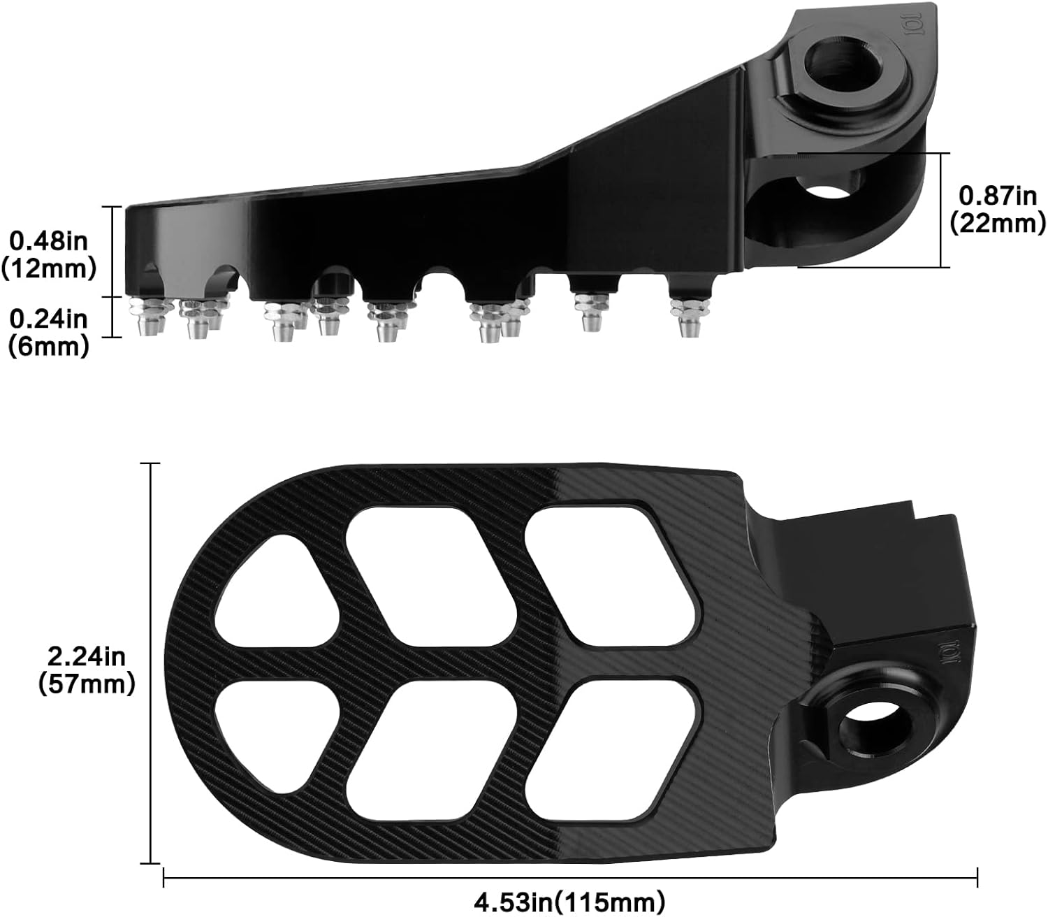 LKV Motorcycle Footpegs Dirt Bike Rest Pedal Foot Pegs Compatible with KTM 65-1290 SX SXF EXC EXCF XC XCF XCW - Blue image number 7