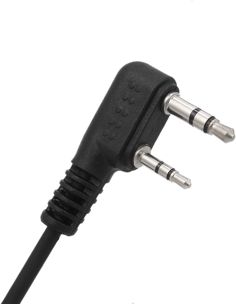 Walkie Talkie Heaphones Acoustic Air Tube Earpiece Headset with Big Mic PTT for Kenwood Retevis Two Way Radio Walkie Talkie 2 Pin K BBZY image number 3