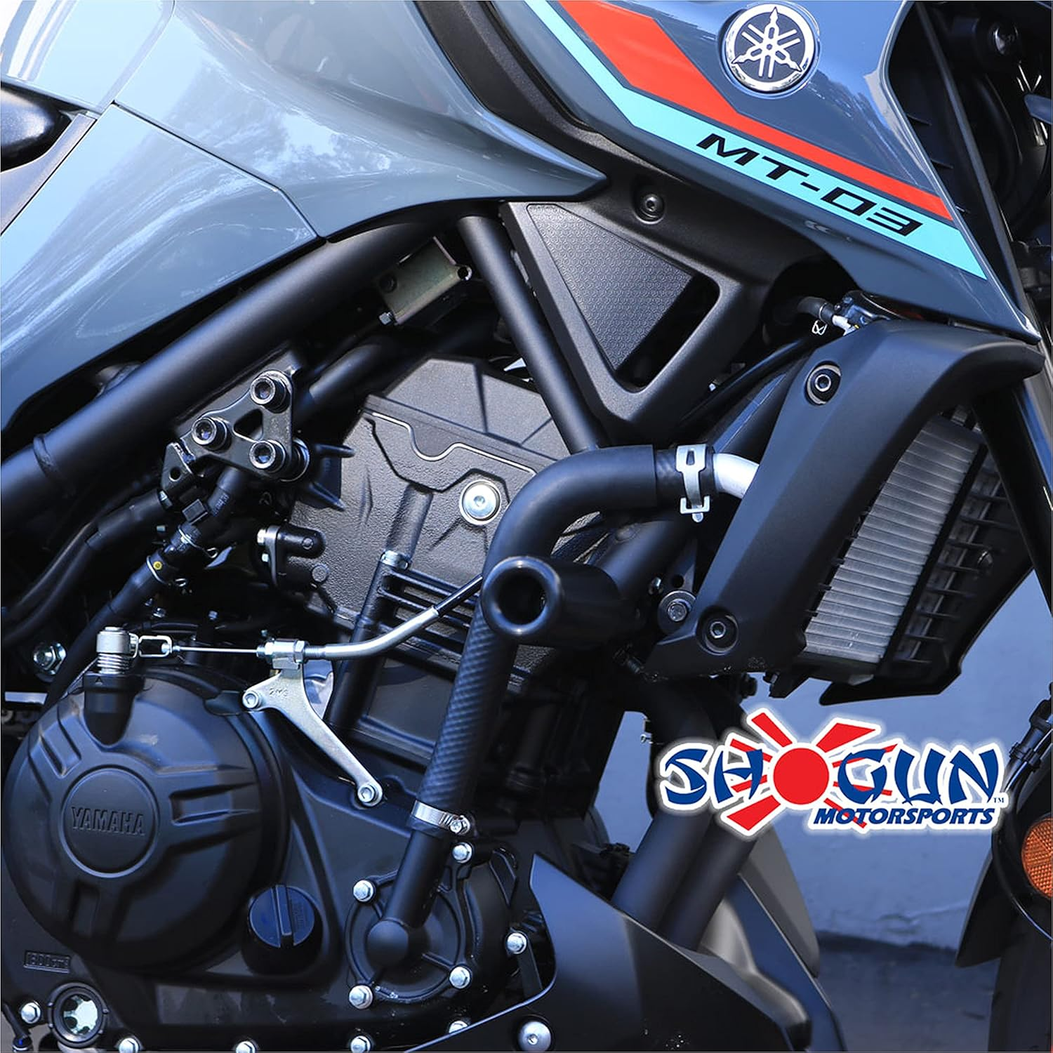 Shogun USA Made Yam MT-03 MT 03 MT03 2016 2017 2018 2019 2020 2021 2022 2023 2024 2025 No Cut Frame Sliders Black - 750-6149 image number 2