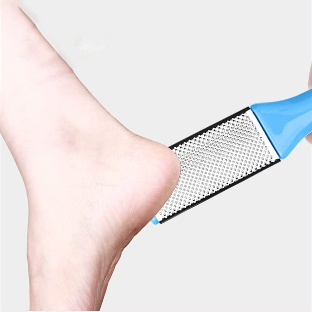 10 Pcs Foot File Rasp Set,Pedicure Tools Kit,Removing Hard Skin Cells Scrubber, Professional Stainless Steel Foot Care Shaver Kit,Callus Remover with Nail File and Cleaning Brush for Men, Women image number 1