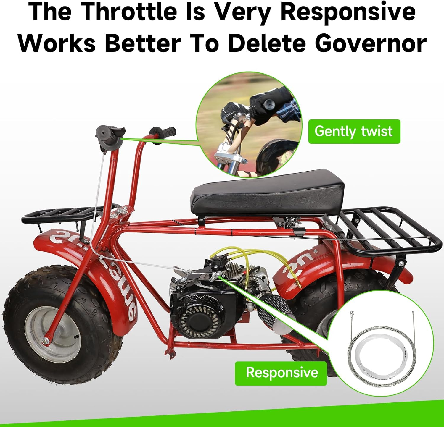 212Cc Engine Motor Mount Top Throttle Plate Kit Compatible with Predator 196Cc 224Cc Hemi Ghost Small Clone Engine GX160 GX200 Coleman CT200U BT200X CT200U-EX KT196 Mini Bike Go Kart Parts image number 1