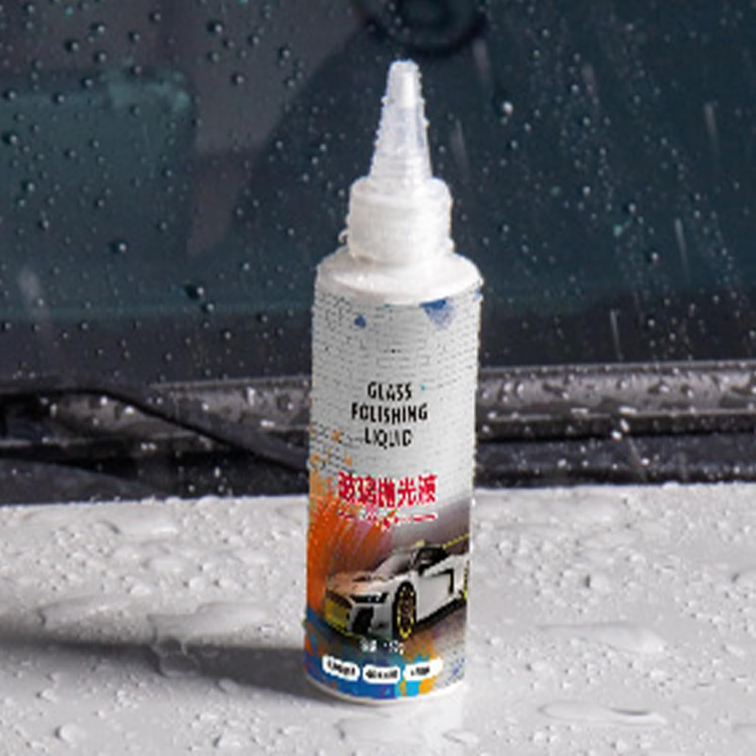 Car Glass Cleaner Agent,Car Window Oil Film Remover Agent - Easy to Use Automotive Paint Polishing Liquid for Truck Trailer Sedan image number 3