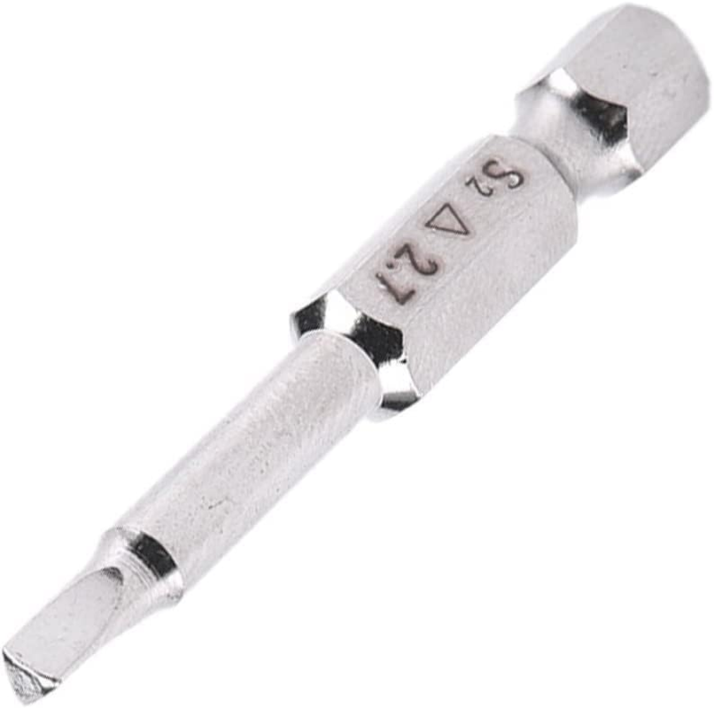 Bestgle 5 Pcs Magnetic Triangle Head Screwdriver Bit Set 1/4 Inch Hex Shank S2 Steel Triangular Tips Screw Driver Bits Electric Power DIY Hand Tool Accessory 1.8Mm, 2Mm, 2.3Mm, 2.7Mm, 3Mm, 50Mm Length image number 6