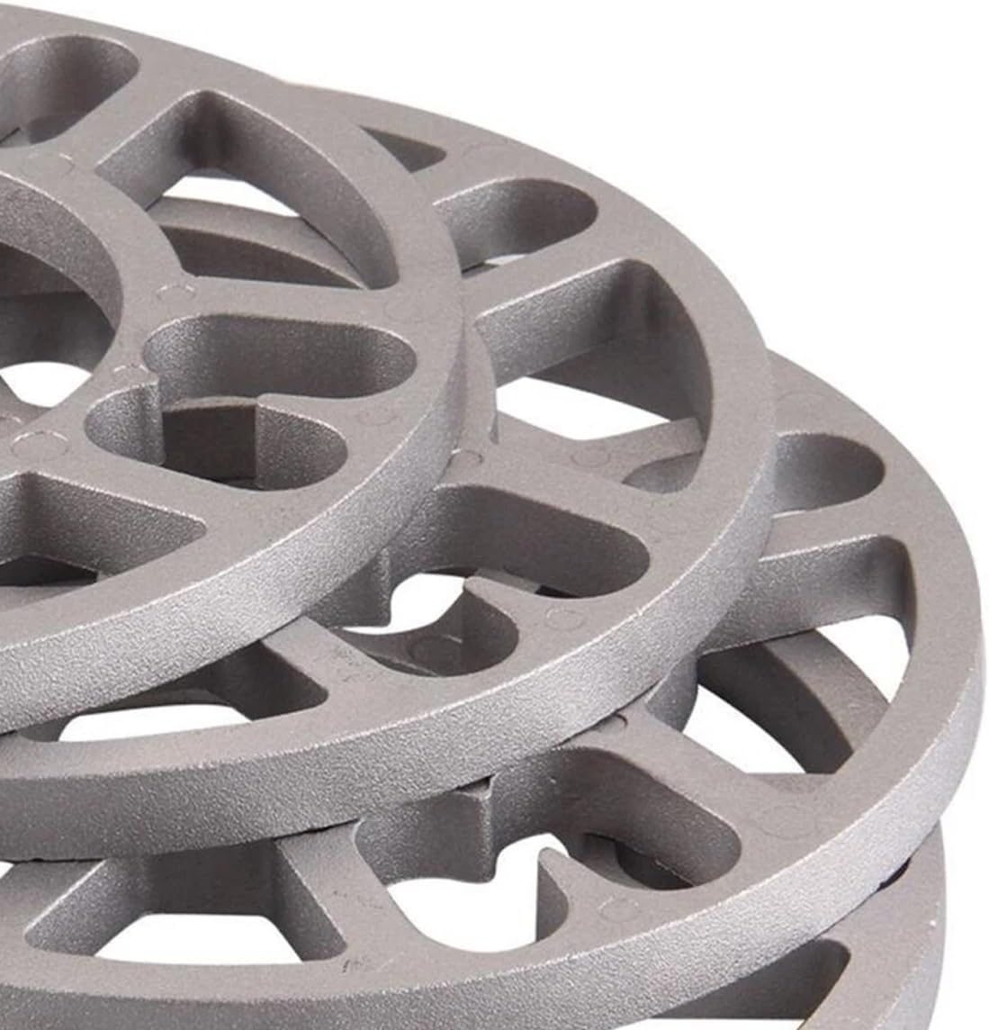 AIMALL 4PCS 5Mm Aluminium Alloy Wheel Spacer for Car Hub Modification 150Mm OD 78Mm Centre Bore Flange Gasket 4/5/6 Lug Universal Fit for Wheel ET Adjustment Silver image number 3