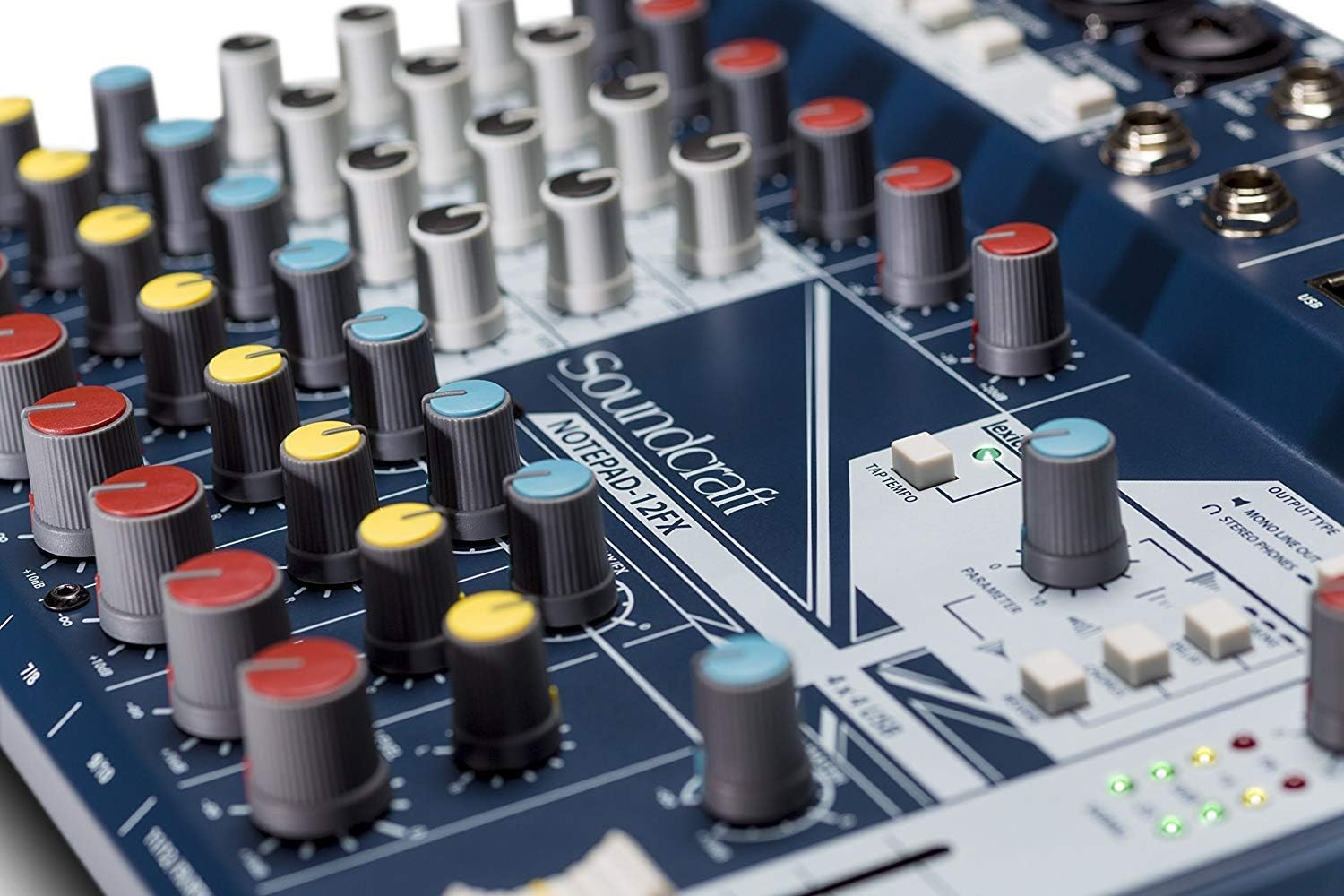 Soundcraft SCF-NTP12FX Notepad-12Fx, Blue, 12-Channel Mixer image number 5