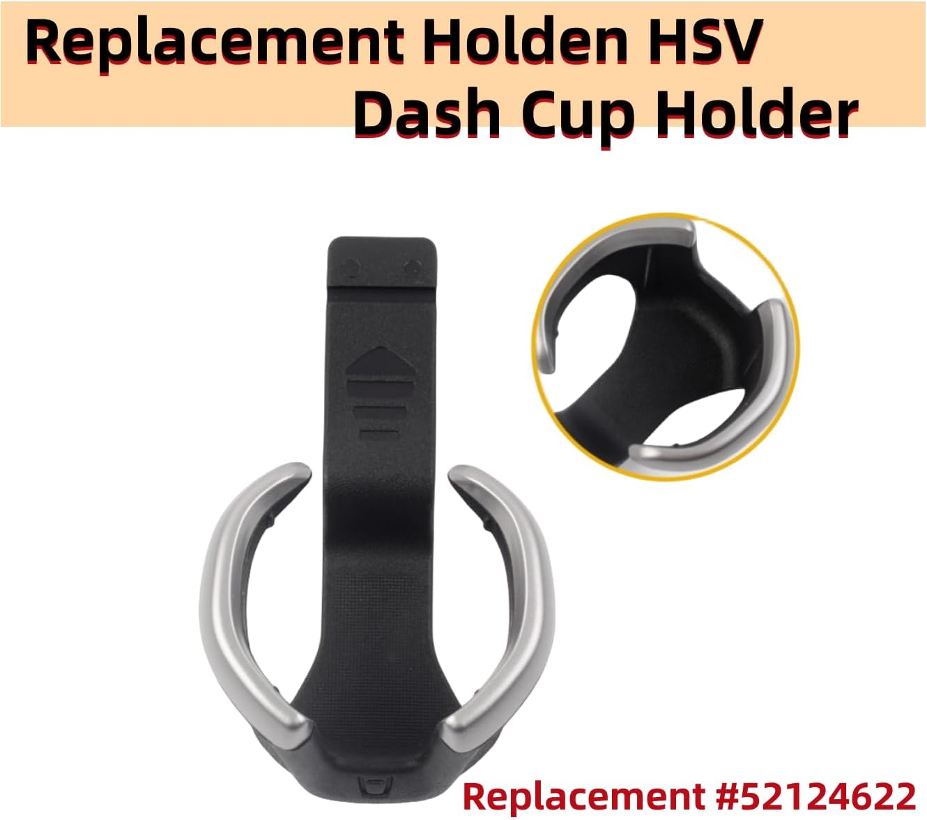 Holden HSV Dash Cup Holder Compatible with RG Colorado Sportscat Trailblazer 2017 2018 2019 2020（Replacement #52124622） image number 5