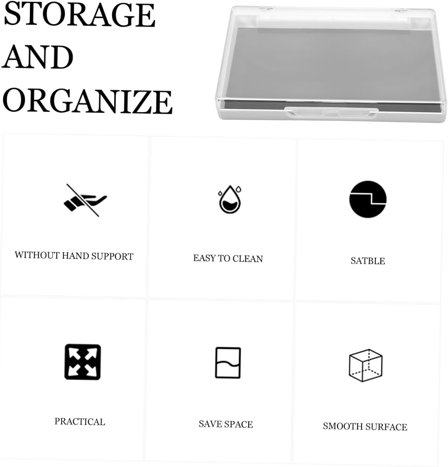 5Pcs Magnetic Empty Eyeshadow Pallets Set, Lid Magnetic Makeup Trays for Blush Highlight Contour Storage, Refillable Cosmetic Organizer for Professional and Travel Use image number 2