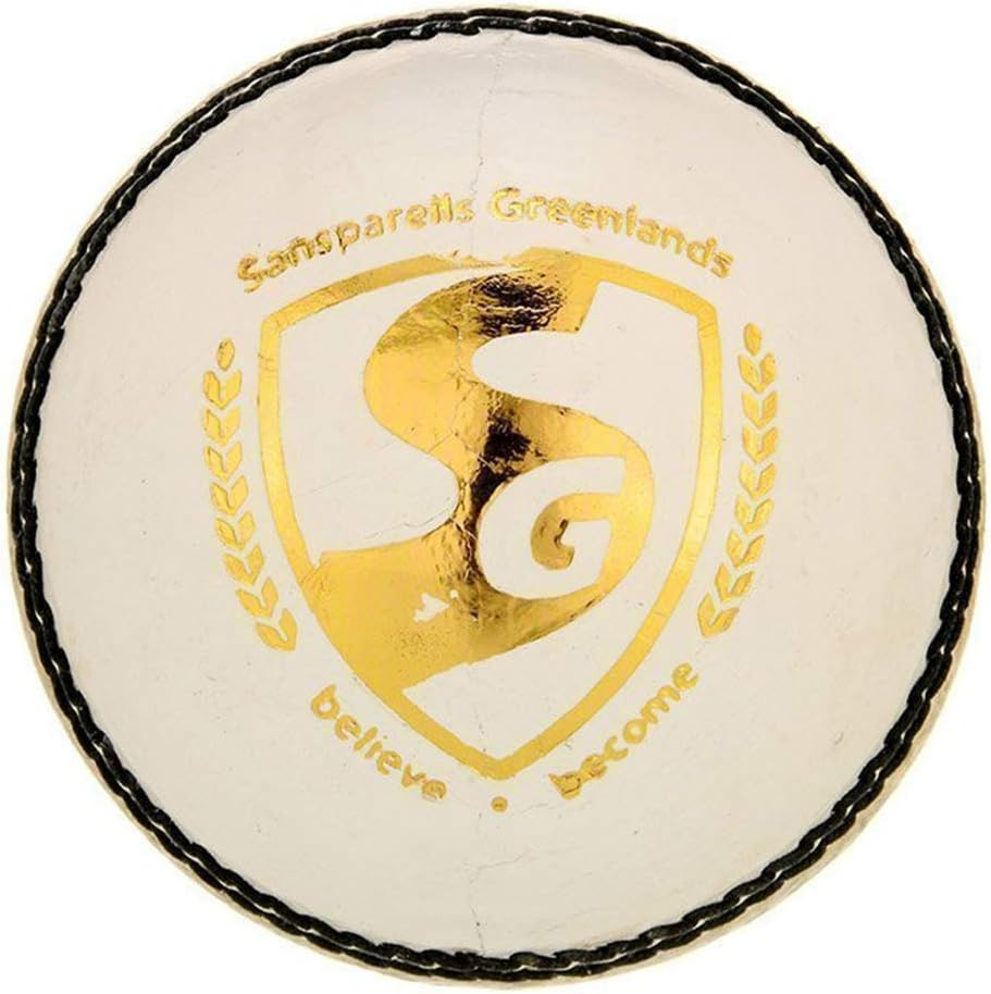 SG Club Leather Ball, Four Pitch (White) image number 2