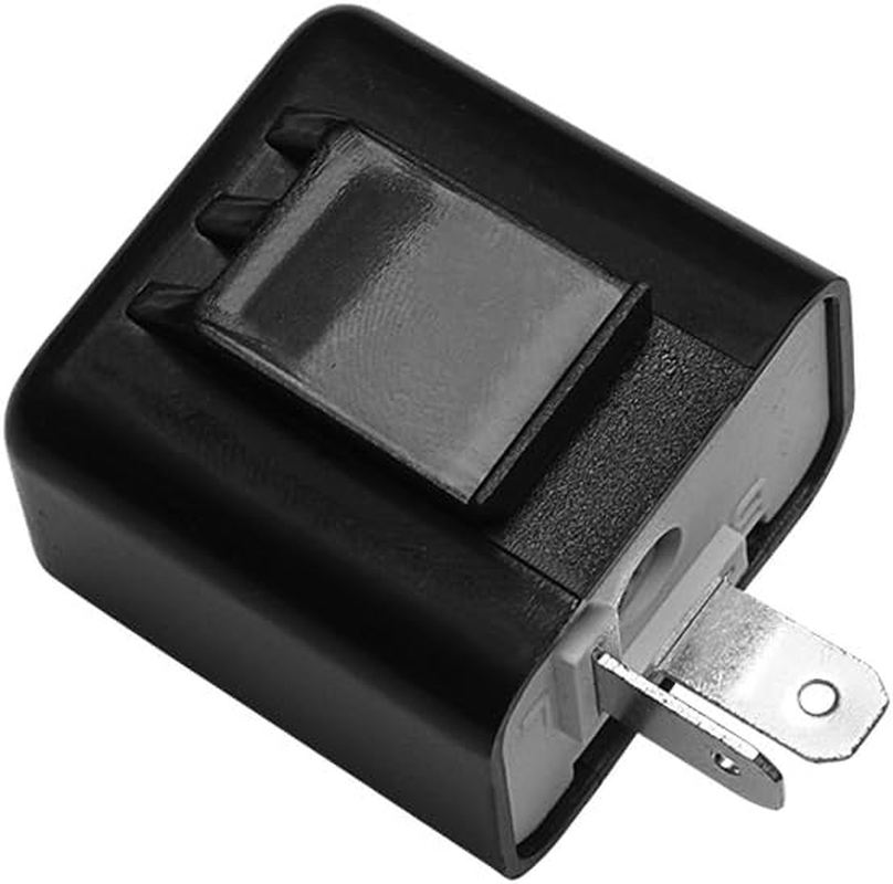 2 Pin Flasher Relay 12V Flash Adjustable Compatible LED Electronic Fix CAR Motorcycle Turn Signal & Hazard Warn Hyper Flash Relay, Direct Replacement