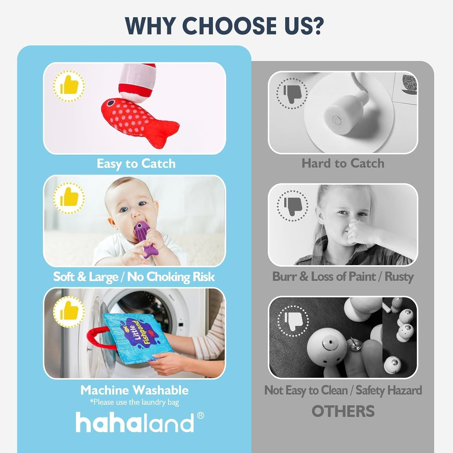 22 Pcs Toddler Toys Montessori Toys for 1 Year Old Boy Girl Birthday Gift10 in 1 Cloth Fishing Game for Toddlers with Stacking Cups-Number Counting, Color Sorting, Shape Learning Baby Toys Baby Gifts image number 4