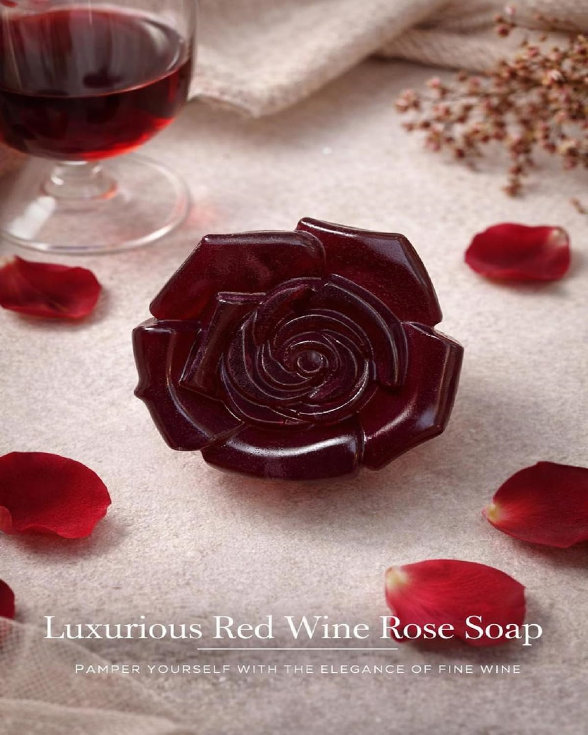 The Bath Stories Organic Handmade Red Wine Soap 2X90 Gms.(Pack of 2)