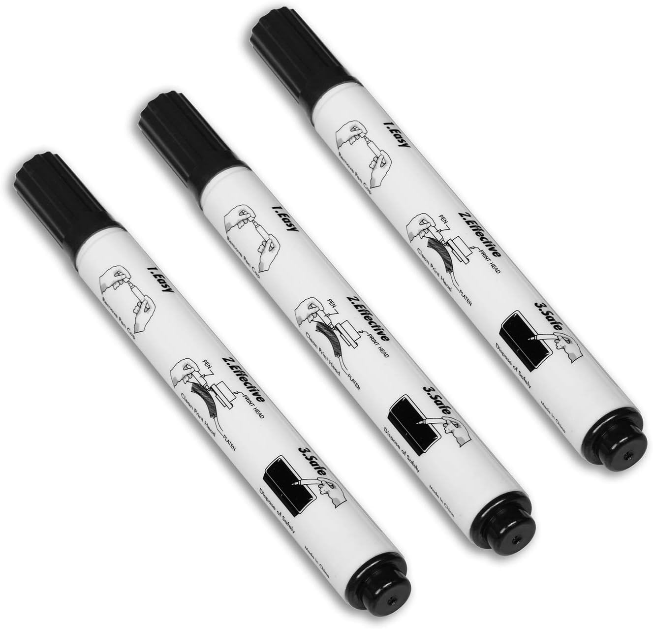 Ci Kyan Isopropyl Alcohol Printer Cleaning Pen, 3Pcs, CK-ACL005 image number 1