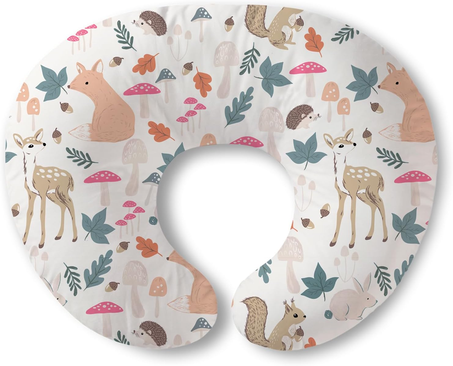 Little Grape Land Nursing Pillow for Breastfeeding, Original Breastfeeding Pillows for More Support for Mom and Baby, Cute Cover with Breathable Filling,Feeding Support Pillow for 0-12 Months(Floral)